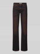 Cambio Flared Jeans im Used-Look Modell 'PARIS' in Mittelbraun, Größe ...