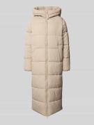 Jake*s Casual Steppmantel mit Kapuze in Stein, Größe 40