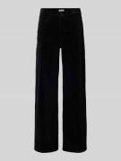 Marc O'Polo Denim Wide Leg Cordhose aus Baumwoll-Mix in Black, Größe 2...