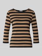 More & More Longsleeve mit 3/4-Arm in Cognac, Größe 34