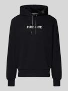 FIRE + ICE Hoodie mit Logo Modell 'COVELL' in Black, Größe S