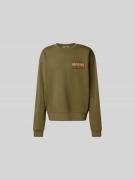 Marni Sweatshirt mit Label-Detail in Oliv, Größe 48