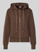 Guess Sweatjacke mit Kapuze in Schoko, Größe M