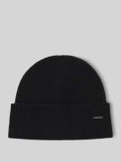 BOSS Mütze aus reinem Kaschmir Modell 'HONESTO' in Black, Größe 1