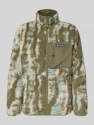 COLUMBIA Fleecejacke mit Stehkragen in Oliv, Größe L