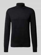 Christian Berg Men Slim Fit Pullover aus Baumwoll-Woll-Mix in Black, G...