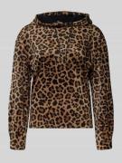 Marc Cain Hoodie mit Kapuze in Camel, Größe 36