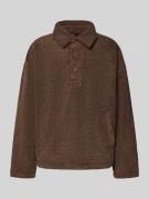 Review X MATW Sweatshirt aus Teddyfell in Hellbraun Melange, Größe L