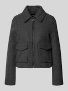 Vero Moda Regular Fit Jacke mit Pattentaschen Modell 'SAFIR' in Anthra...