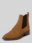 Tamaris Chelsea Boots aus Veloursleder in Cognac, Größe 36