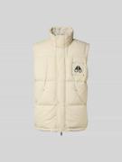 Moose Knuckles Daunenweste mit Stehkragen in Offwhite, Größe L