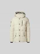 Moose Knuckles Daunenjacke mit Kapuze in Offwhite, Größe XL