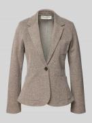 Marc O'Polo Regular Fit Kurzblazer aus Baumwoll-Mix in Sand Melange, G...