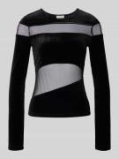 LeGer by Lena Gercke Semitransparentes Longsleeve Modell 'Fray' in Bla...