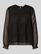 Only Relaxed Fit Langarmbluse mit Dobby-Struktur Modell 'ELIZA LIFE' i...