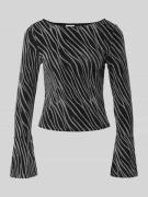 Noisy May Longsleeve mit Rundhalsausschnitt Modell 'GILLY' in Black, G...