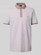 JOOP! Collection Poloshirt mit Label-Stitching in Beige, Größe M
