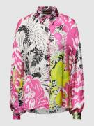 miss goodlife Hemdbluse mit Allover-Muster in Pink, Größe M