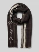 Lauren Ralph Lauren Schal aus Viskose-Leinen-Mix in Black, Größe 1