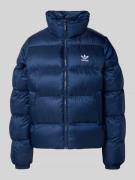 adidas Originals Regular Fit Steppjacke mit Logo-Stitching in Blau, Gr...