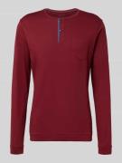 Jockey Longsleeve mit Rundhalsausschnitt in Bordeaux, Größe M