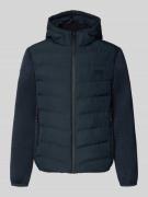 Superdry Steppjacke mit Kapuze und Reißverschlusstaschen in Dunkelblau...