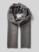 Fraas Schal mit ausgefransten Abschlüssen in Mittelgrau Melange, Größe...