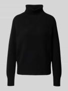 Fynch-Hatton Rollkragenpullover mit gerippten Abschlüssen in Black, Gr...
