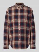 Gant Relaxed Fit Hemdbluse mit Viskose-Anteil in Marine, Größe 34