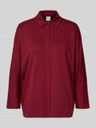 Brax Hemdbluse mit verdeckter Knopfleiste Modell 'CELIA' in Bordeaux, ...
