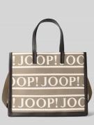 JOOP! Shopper mit Allover-Logo-Stitching Modell 'Aurelia' in Taupe, Gr...