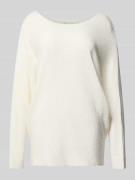 Apricot Longsleeve mit 3/4-Ärmel in Offwhite, Größe L