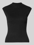 ICHI Tanktop in Strick-Optik Modell 'CODY' in Black, Größe L