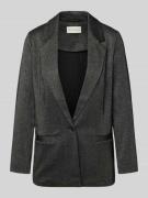 Tom Tailor Regular Fit Longblazer mit Baumwoll-Anteil in Anthrazit, Gr...