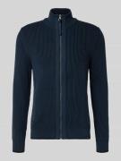 Lerros Strickjacke mit Reißverschluss in Marine, Größe L