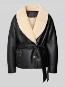 STAND STUDIO Jacke in Leder-Optik mit Bindegürtel Modell 'Kathini' in ...