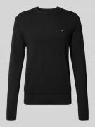 Tommy Hilfiger Regular Fit Strickpullover aus Baumwoll-Kaschmir-Mix in...