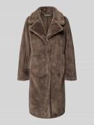 Vila Regular Fit Mantel aus Kunstfell Modell 'Emmela' in Taupe, Größe ...