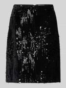 FREE/QUENT Minirock mit Allover-Pailettenbesatz Modell 'Doffi' in Blac...