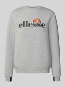 Ellesse Sweatshirt mit Label-Print Modell 'CORVARO' in Hellgrau, Größe...