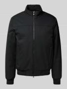 Geox Jacke mit Stehkragen Modell 'VINCINT' in Black, Größe 48