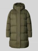 Tommy Hilfiger Regular Fit Daunenmantel mit Kapuze in Oliv, Größe L
