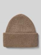 Profuomo Beanie aus Woll-Mix in Mittelgrau, Größe 1