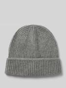 Marc O'Polo Mütze aus reinem Kaschmir in Mittelgrau Melange, Größe 1