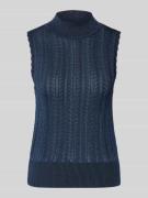 Scotch & Soda Tanktop in Strick-Optik in Metallic Blue, Größe L