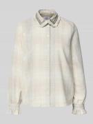 Emily Van den Bergh Regular Fit Hemdbluse mit Umlegekragen und Zierste...