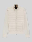BOSS Regular Fit Sweatjacke mit gesteppter Vorderseite Modell 'HERNEST...