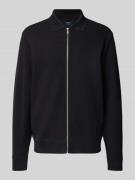 MCNEAL Cardigan mit Polokragen und Reißverschluss in Black, Größe S