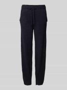 Jake*s Casual Jogpants mit elastischem Bund in Dunkelblau, Größe L