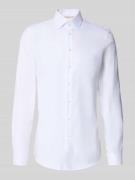 Jake*s Slim Fit Businesshemd mit extra langem Arm in Weiss, Größe 37/3...